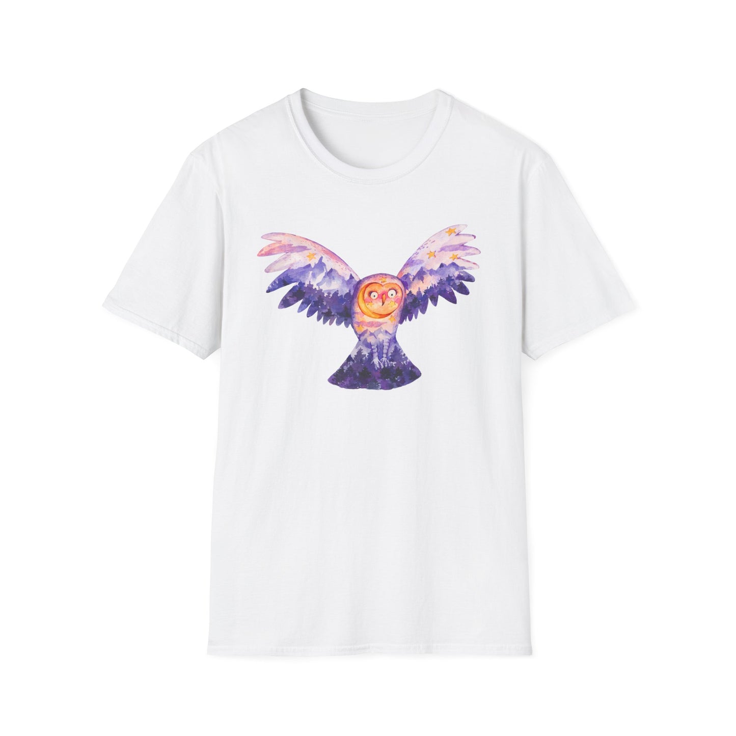 Halloween Owl in the Sky Unisex T-Shirt
