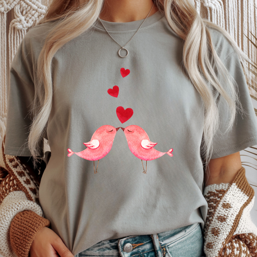 Love Birds - Valentines Day Unisex T-Shirt