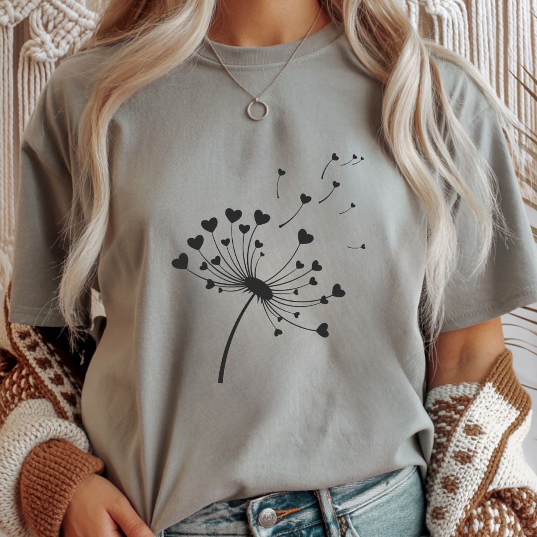Heart Dandelion - Spring Unisex T-Shirt