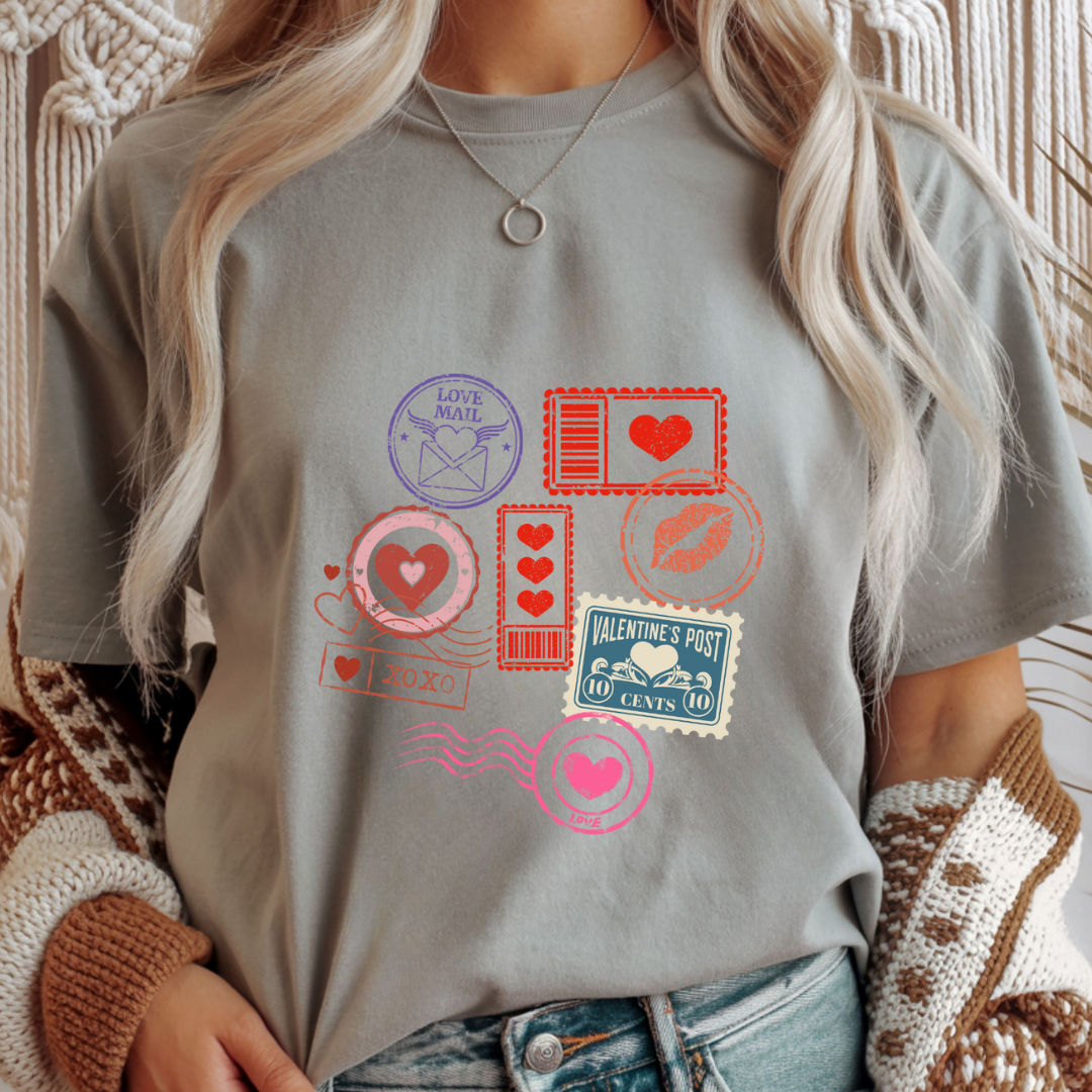 Valentines Day Stamps - Valentines Day Unisex T-Shirt
