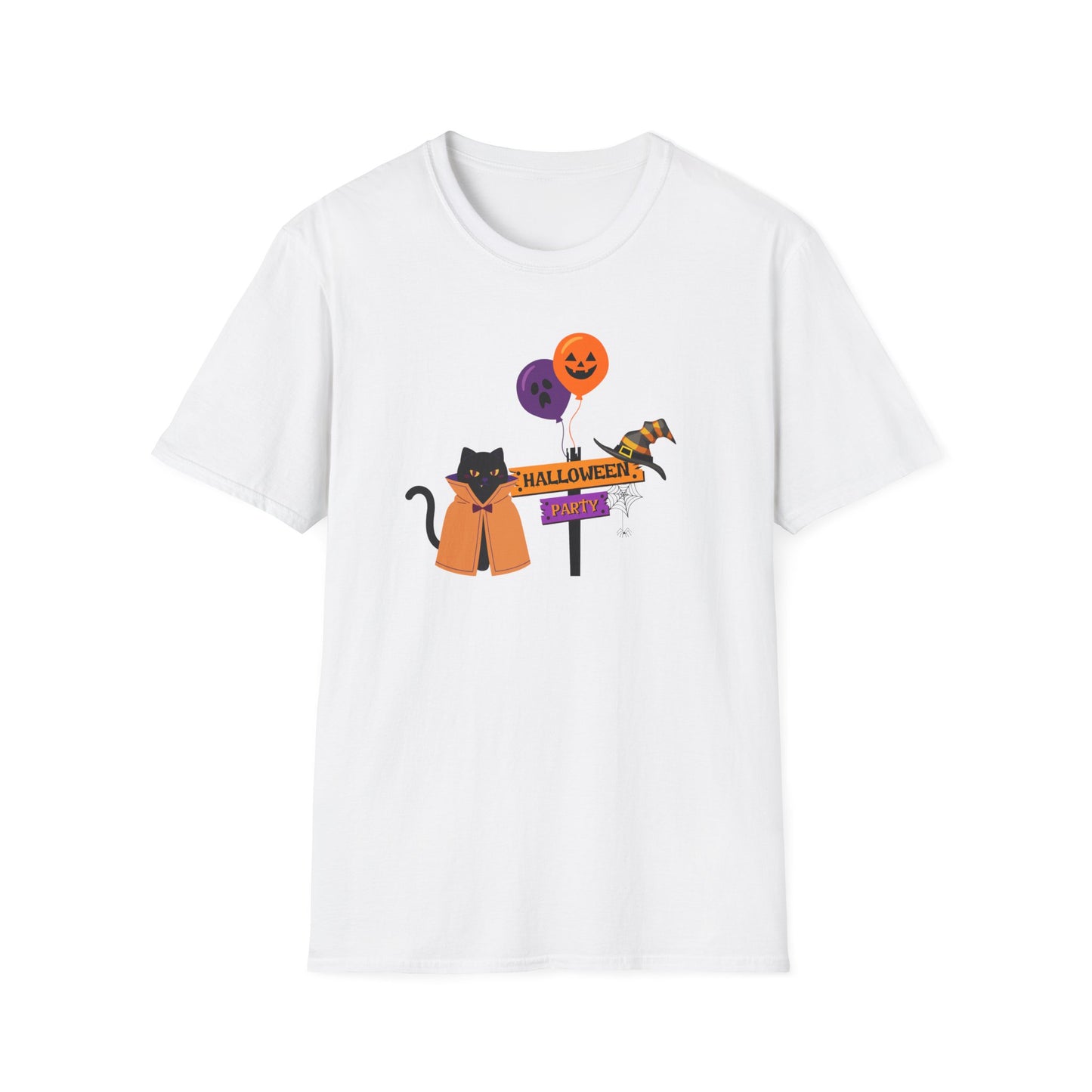 Halloween Party Cat Unisex T-Shirt