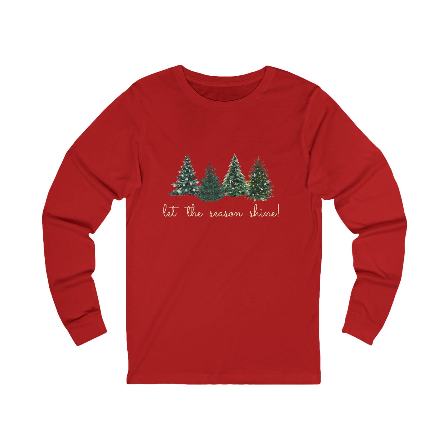 Let the Season Shine! - Christmas Unisex Jersey Long Sleeve Tee