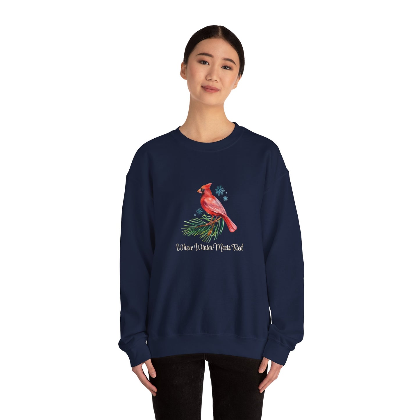 Where Winter Meets Red - Winter Unisex Crewneck™