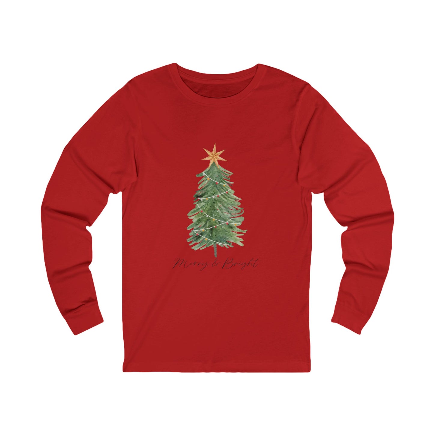 Merry & Bright Christmas - Winter Unisex Jersey Long Sleeve Tee