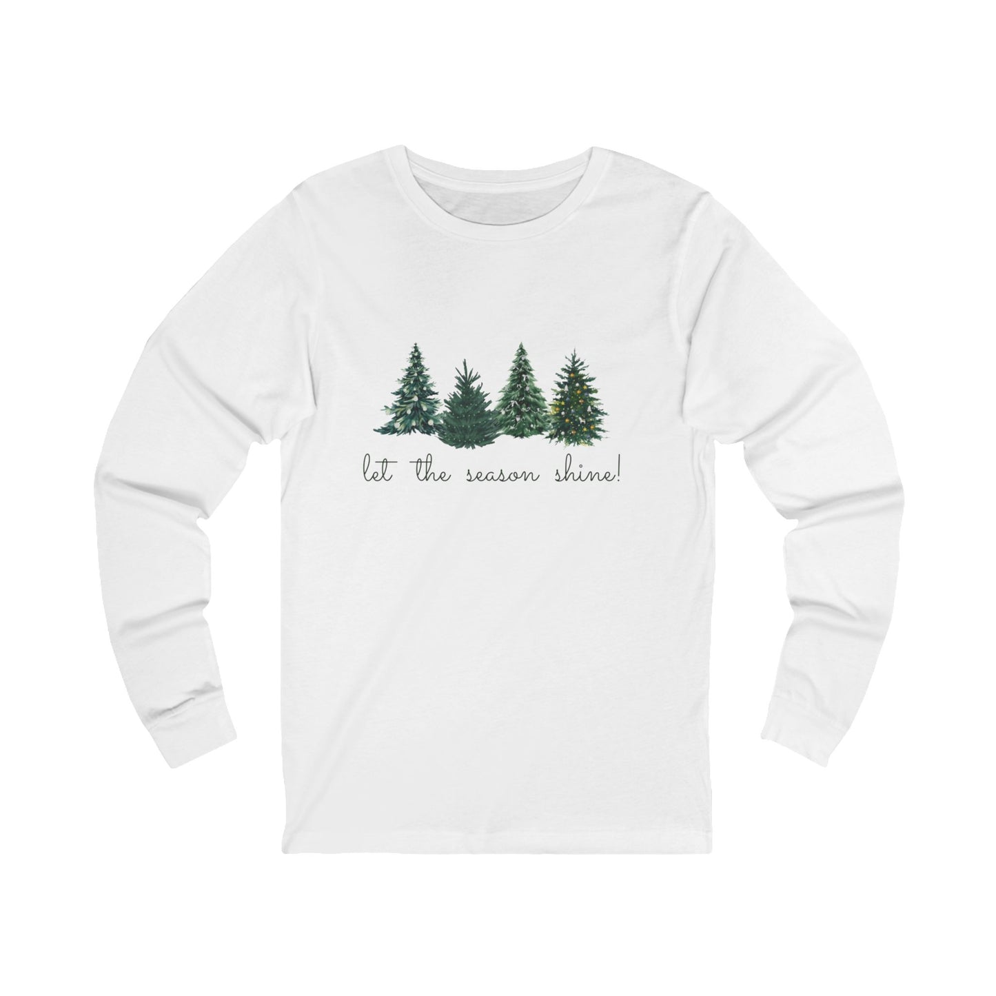 Let the Season Shine! - Christmas Unisex Jersey Long Sleeve Tee