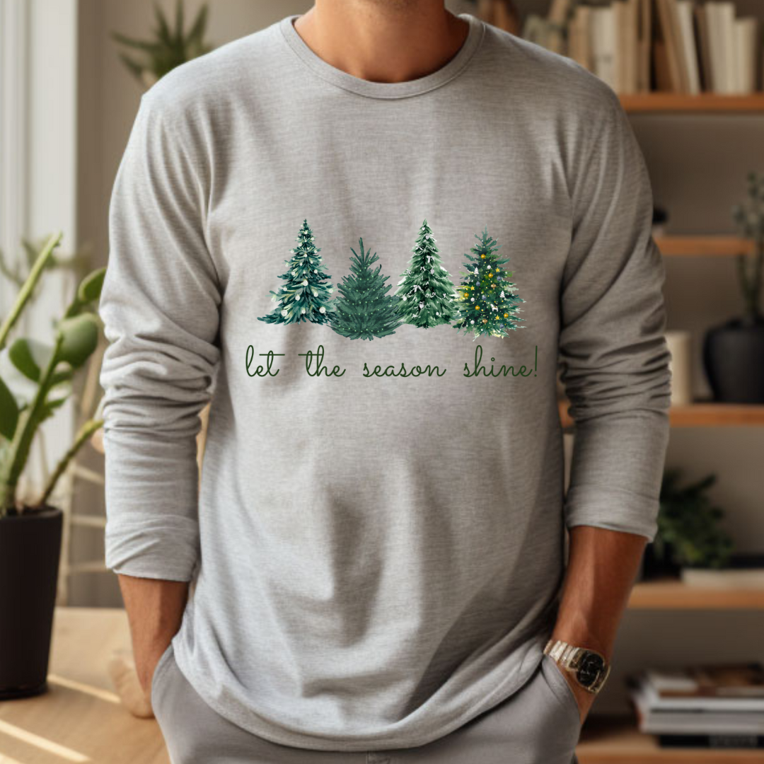 Let the Season Shine! - Christmas Unisex Jersey Long Sleeve Tee