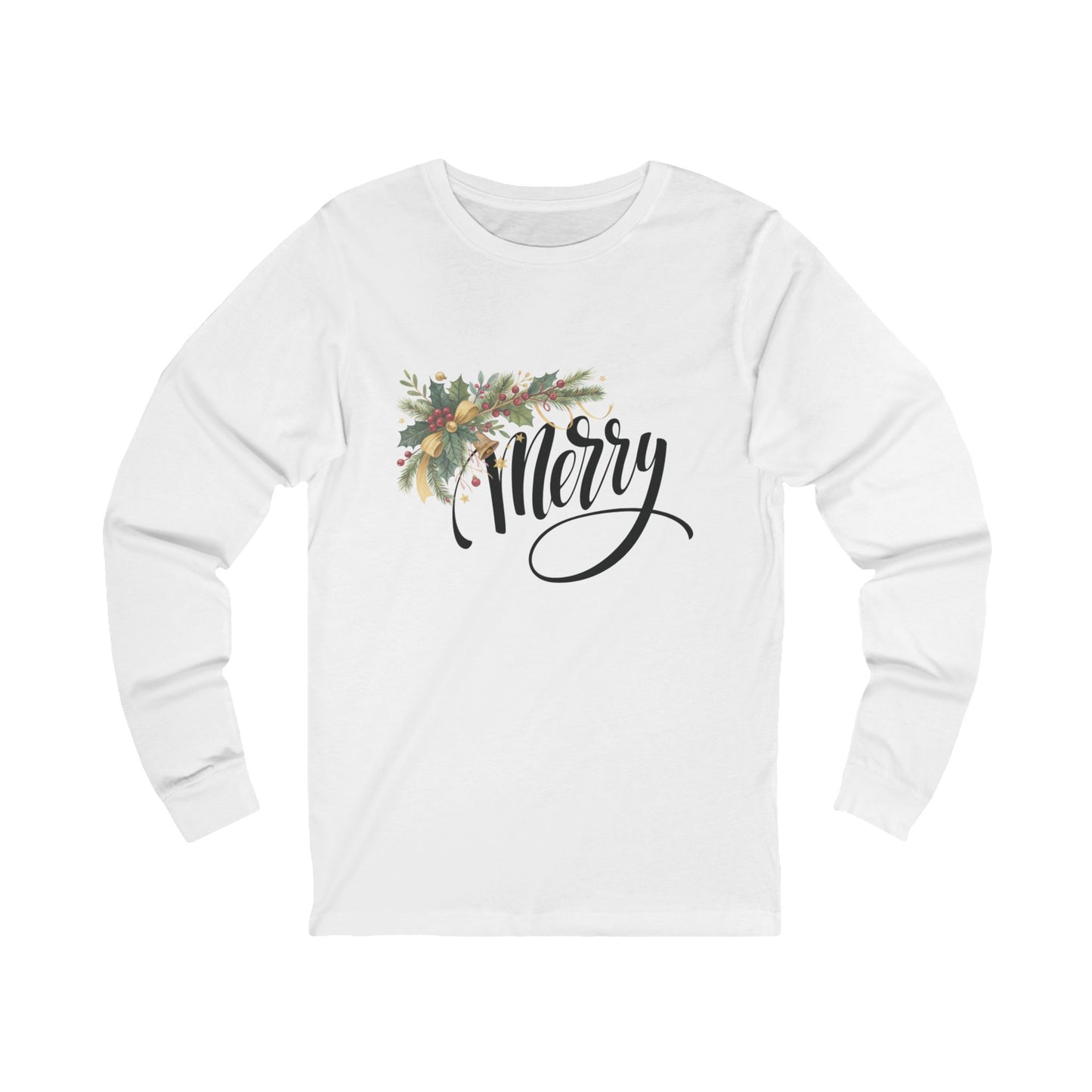 Merry - Christmas Unisex Jersey Long Sleeve Tee