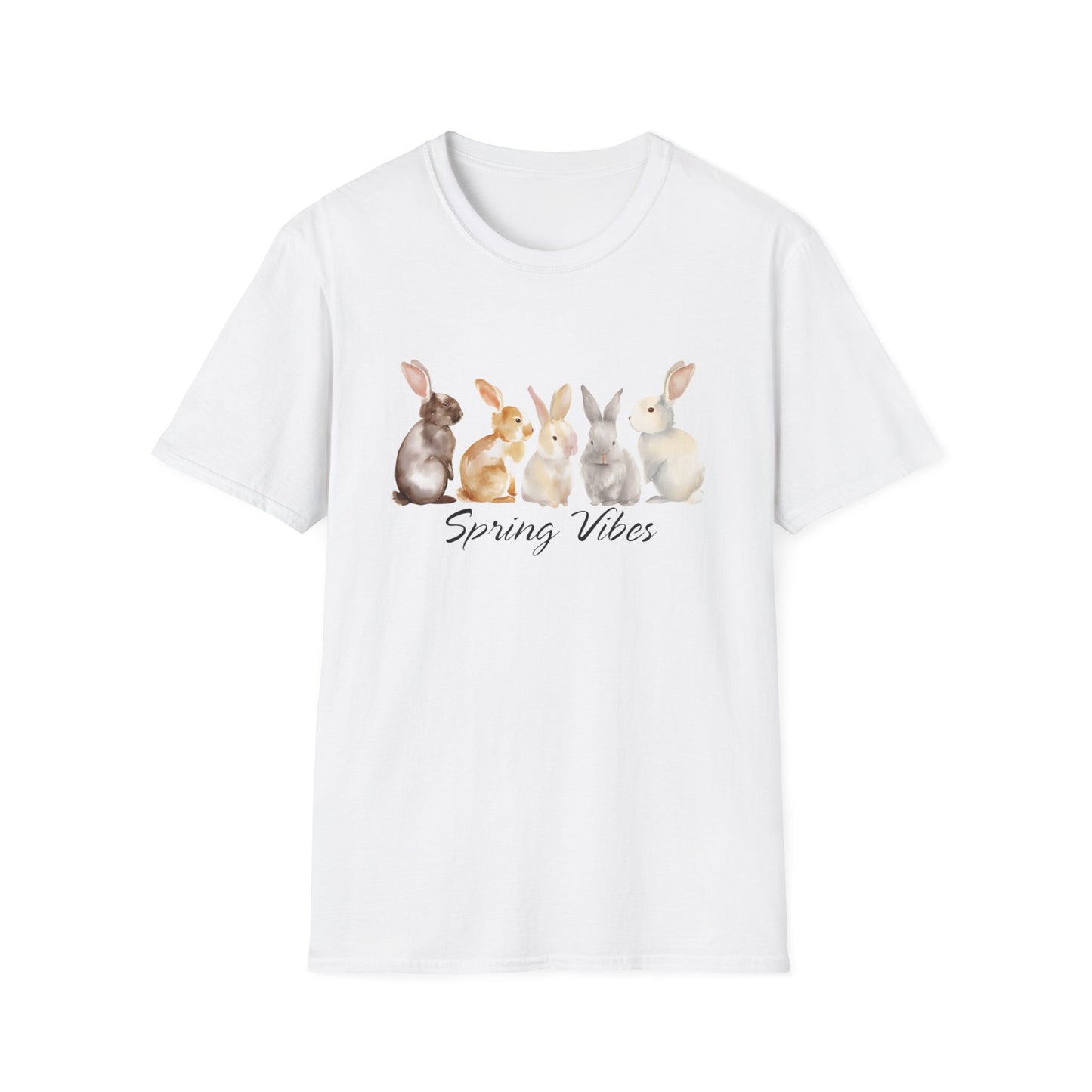 Spring Vibes Bunnies - Spring Unisex T-Shirt