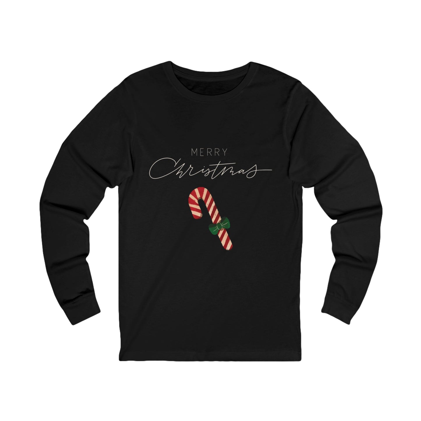 Candy Cane - Christmas Unisex Jersey Long Sleeve Tee
