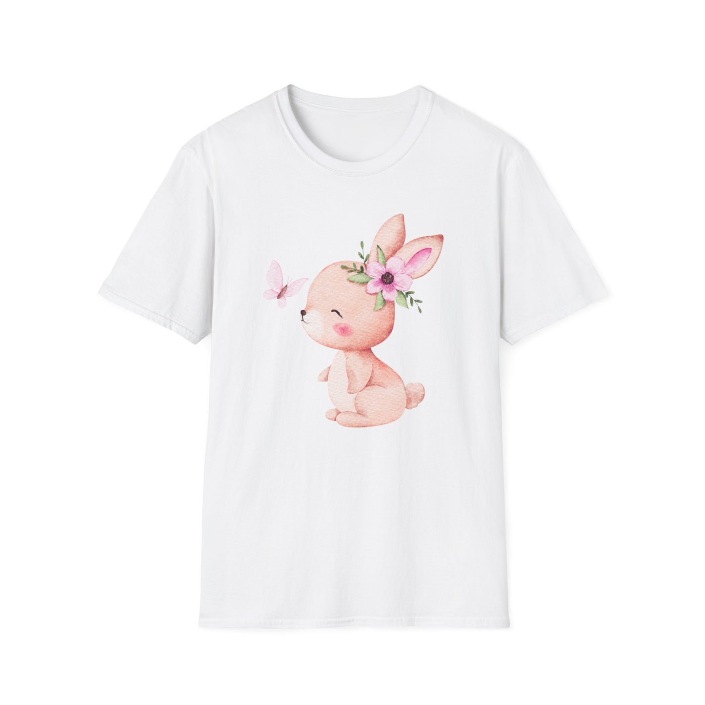 Floral Bunny - Spring Unisex T-Shirt