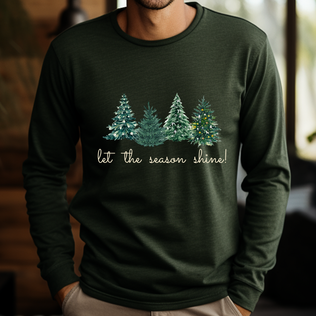 Let the Season Shine! - Christmas Unisex Jersey Long Sleeve Tee