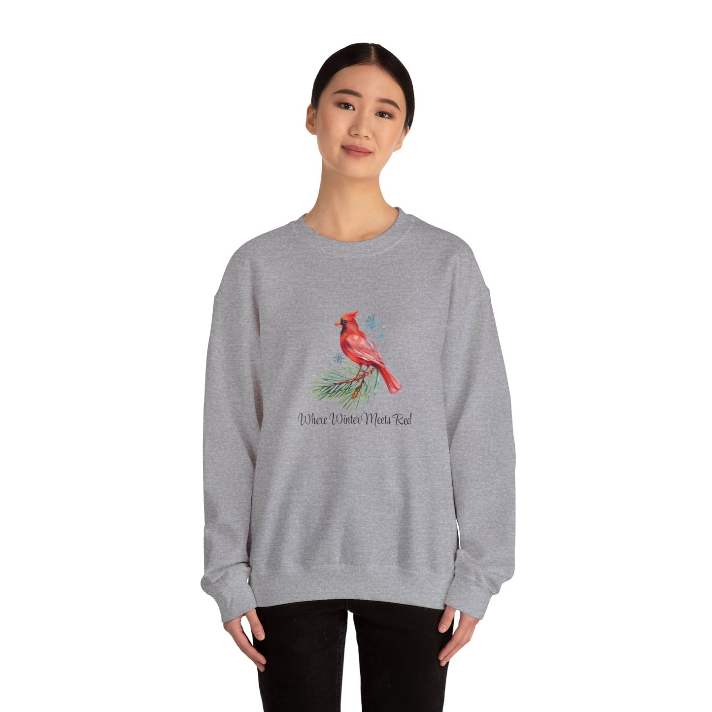 Where Winter Meets Red - Winter Unisex Crewneck™