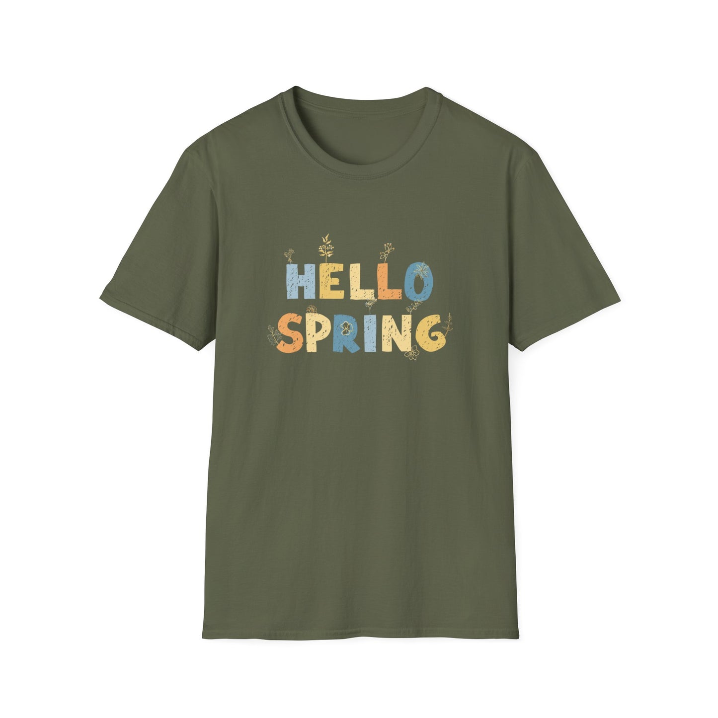 Vintage Hello Spring - Spring Unisex T-Shirt