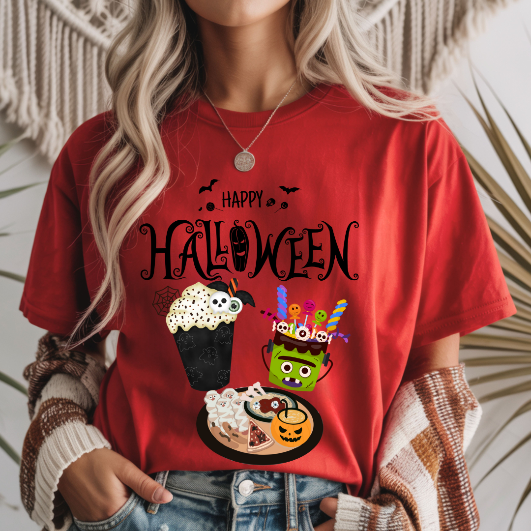 Happy Halloween Dinner - Halloween Unisex T-Shirt