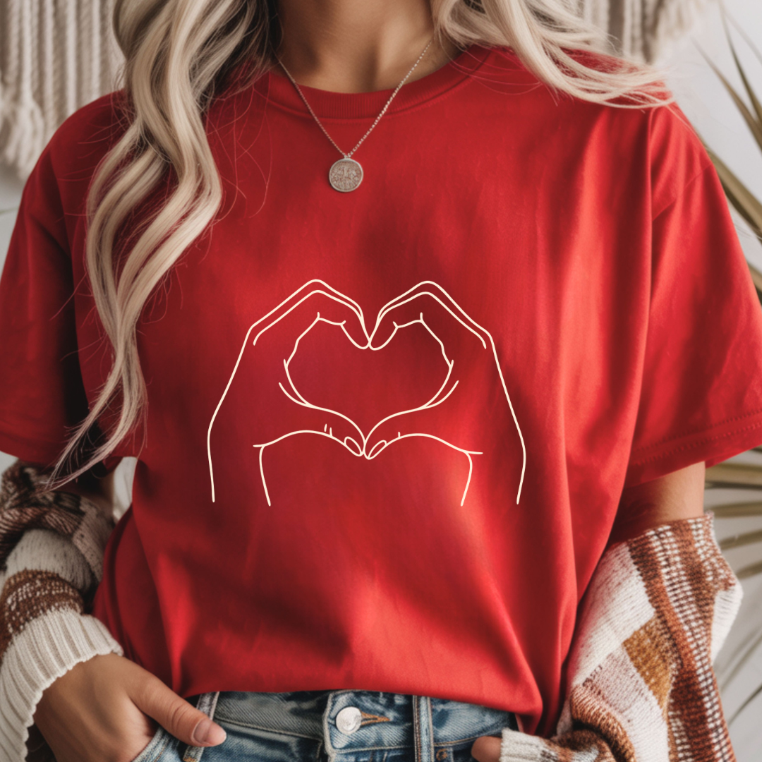 Heart Hands - Valentines Day Unisex T-Shirt