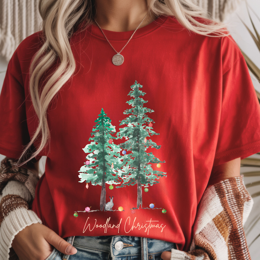 Woodland Christmas - Christmas Unisex T-Shirt