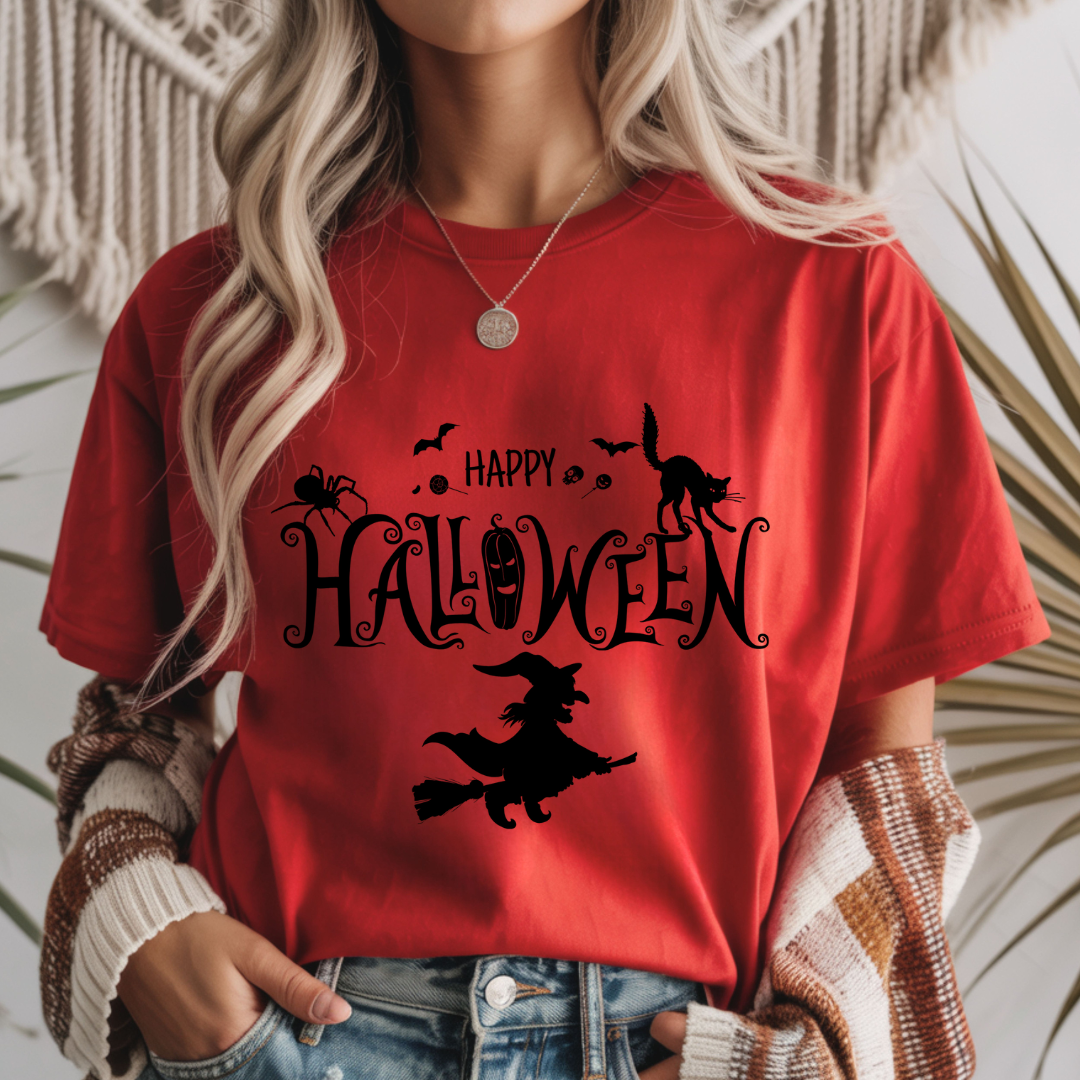 Happy Halloween Witch Unisex T-Shirt