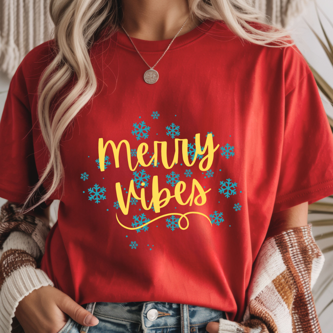 Merry Vibes - Christmas Unisex T-Shirt
