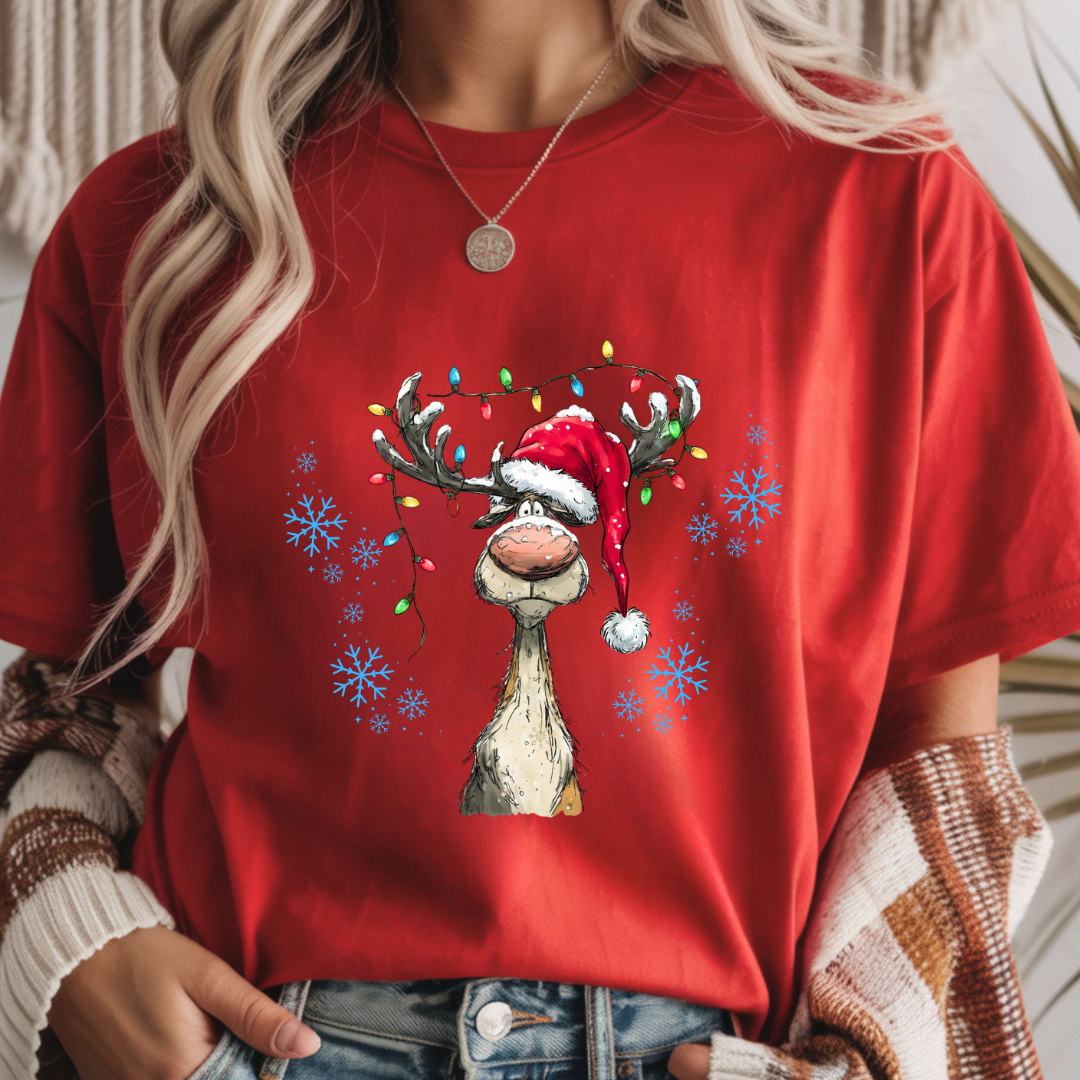 Vintage Reindeer - Christmas Unisex T-Shirt
