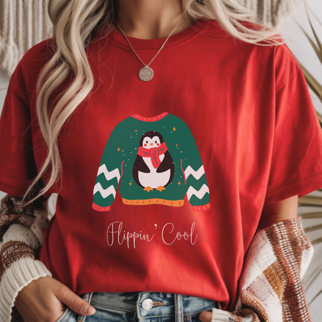 Hippin' Cool Penguin - Winter Unisex T-Shirt