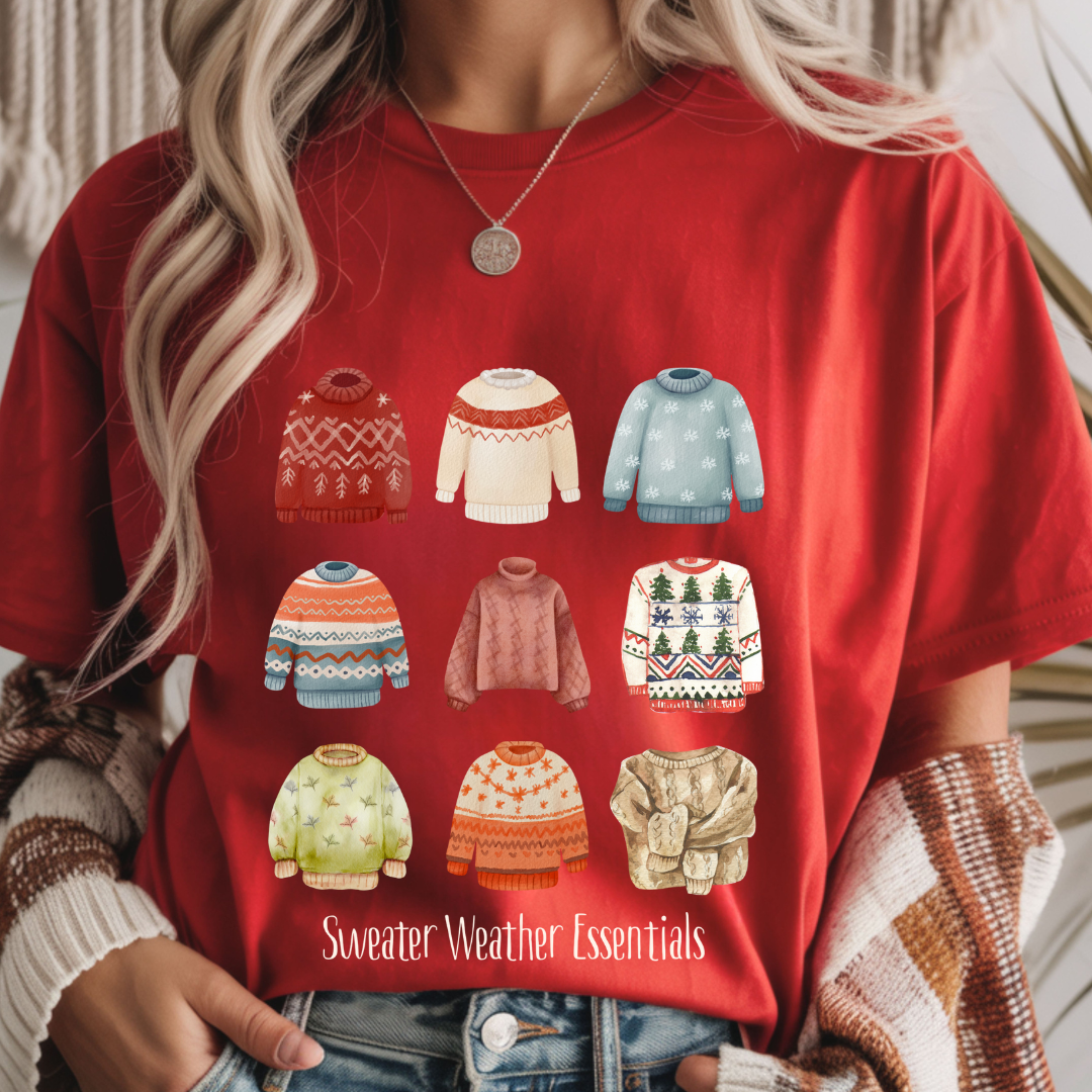 Sweater Weather Essentials - Winter Unisex T-Shirt