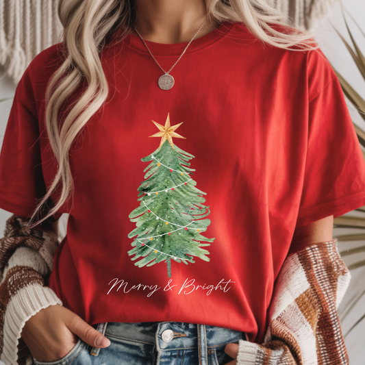 Merry  & Bright Christmas - Unisex T-Shirt